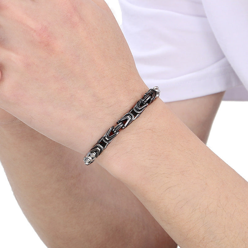 Planderful Men Byzantine V Shaped Emperor Bracelet For Men