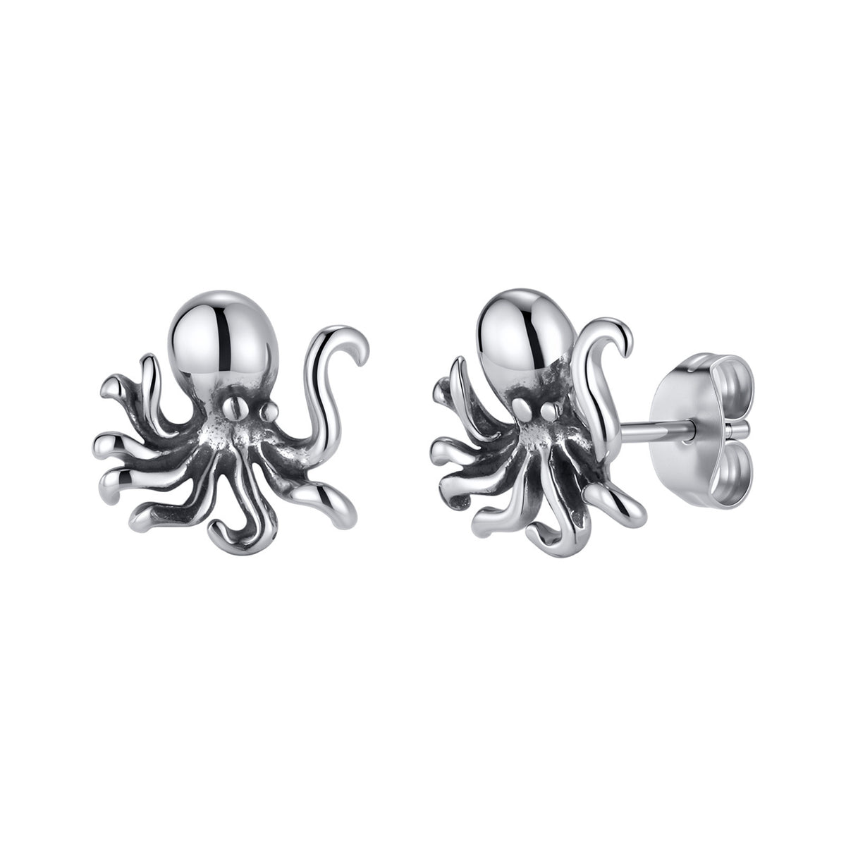 Stainless Steel Cat Earrings