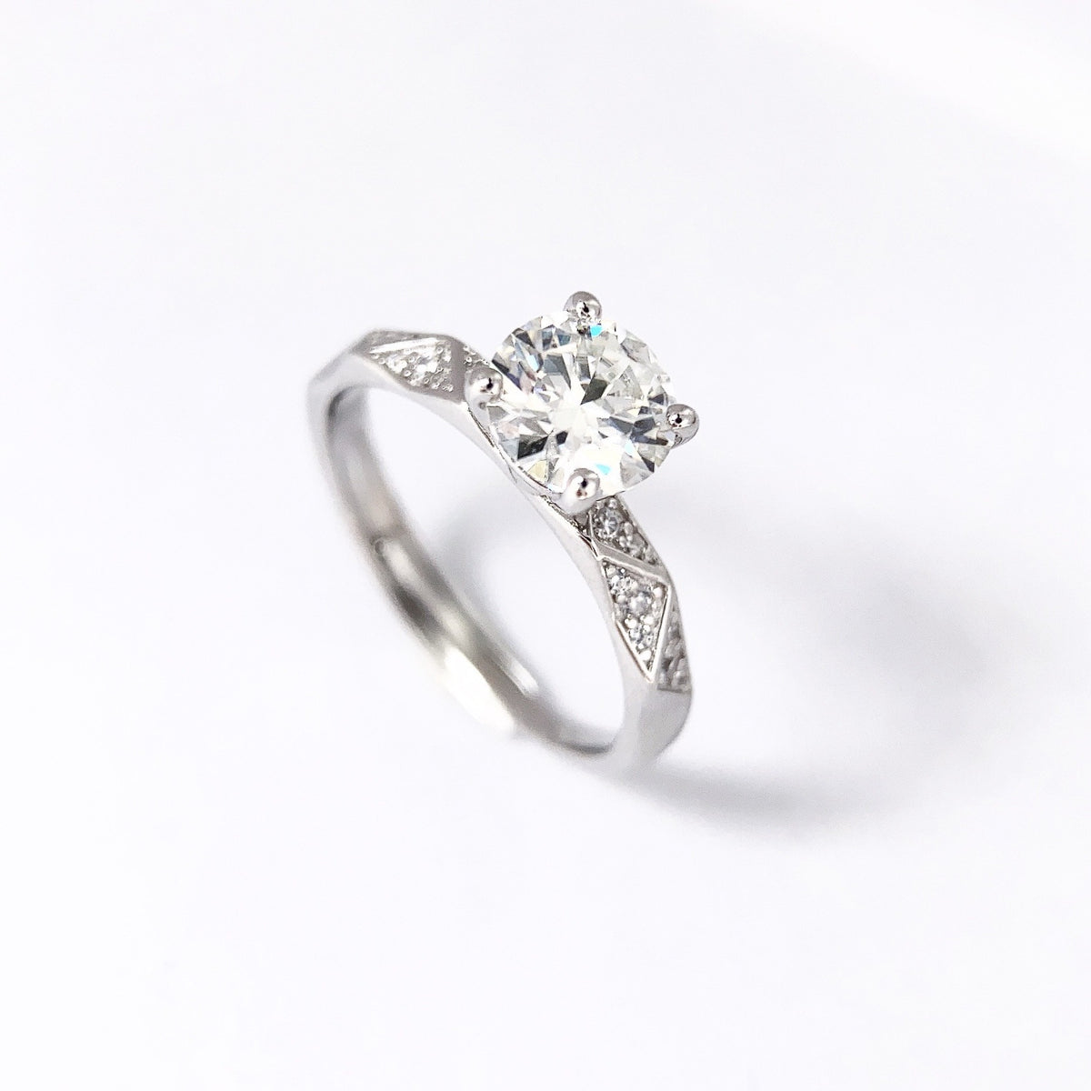 One-Carat Four-Prong Ring