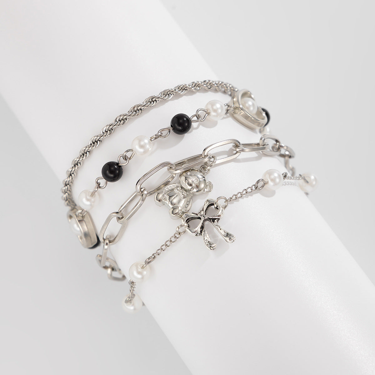 Planderful Vienna Verve Bracelet Set – Unique Niche Design with Star and Heart Accents