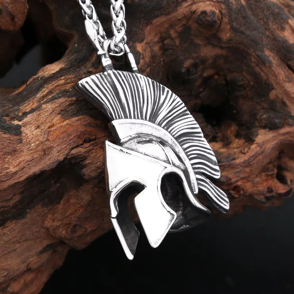 Punk Spartan Stainless Steel Pendant Necklace