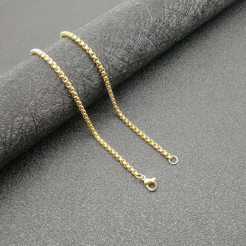 Stainless Steel Necklace – Minimalist Om Pendant