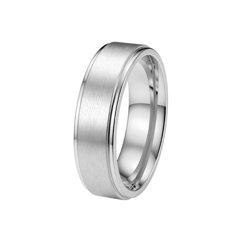 Stainless Steel Zircon Ring Two Tone Gold And Silver Elegant Unisex Couple Jewelry By Planderful Everyday Genie