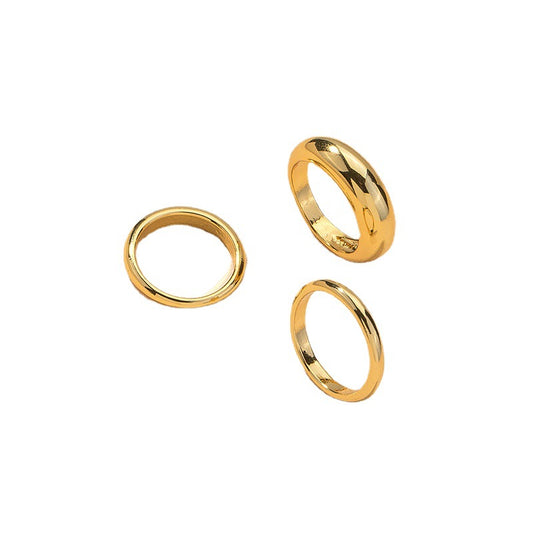 Fashionable Vienna Verve Metal Ring Set - Wholesale Jewelry Handcrafted in Europe and America