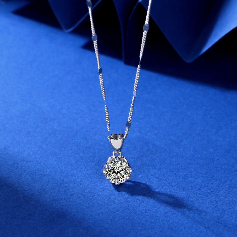 Statement Love 925 Sterling Silver Women's Pendant Necklace