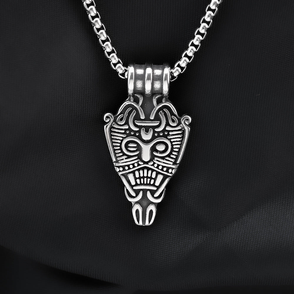 Vintage Viking Stainless Steel Men's Pendant Necklace