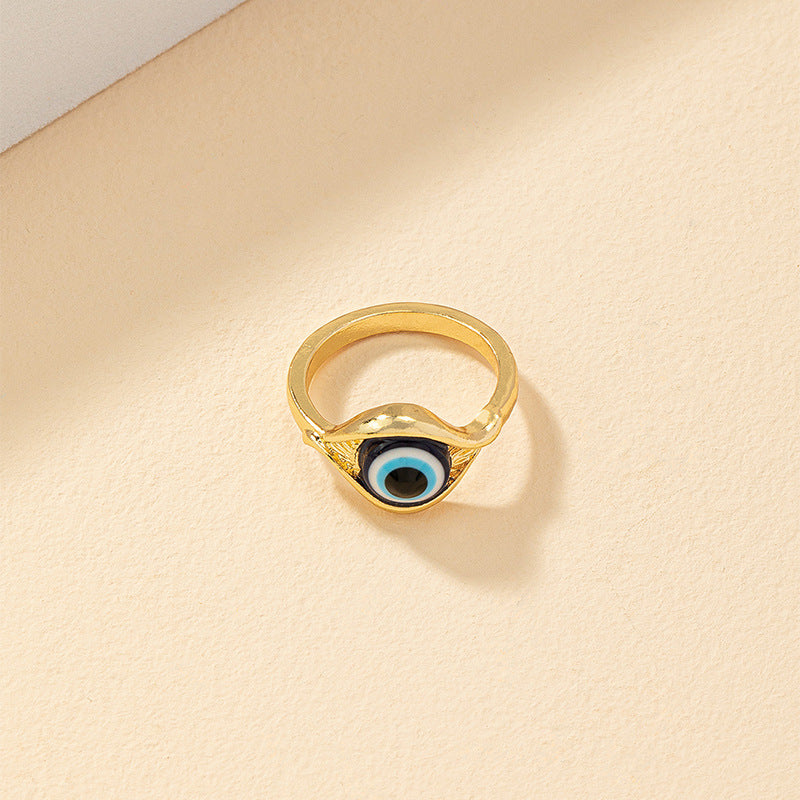 Enchanting Blue Eye Ring - Exquisite Cross-border Fashion Accessory for Women
