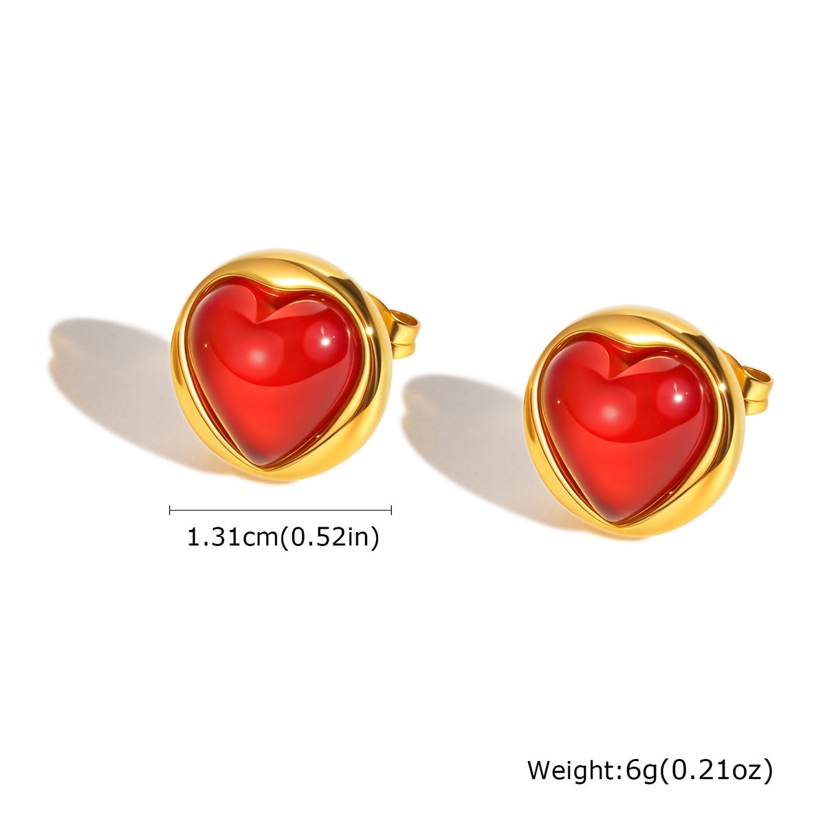 Stainless Steel Heart Vintage Earrings