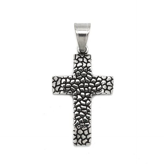Steel Necklace - Vintage Cross Pendant Necklace