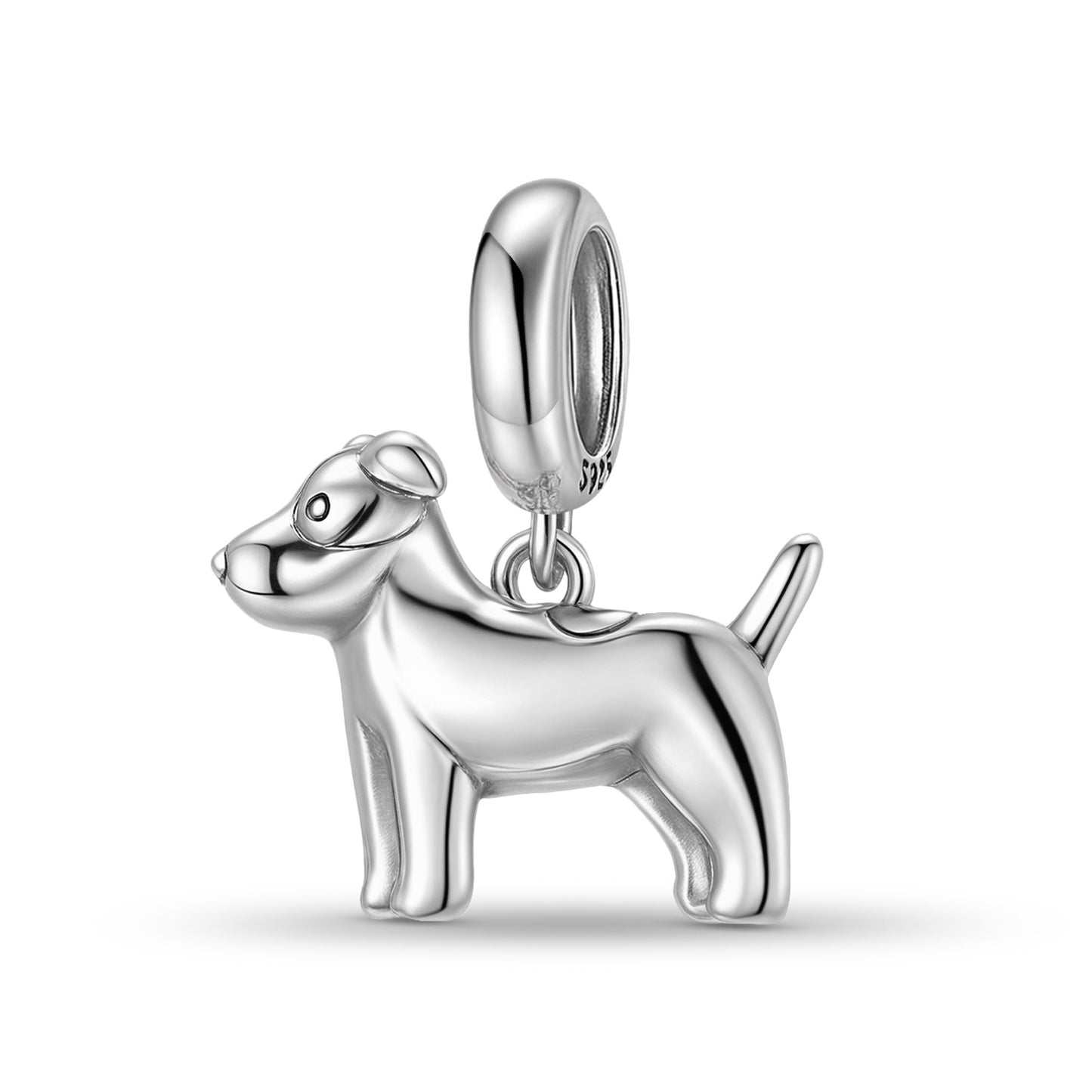 Planderful Jewelry Schnauzer Pendant In S925 Sterling Silver Oxidized Finish Dog Necklace