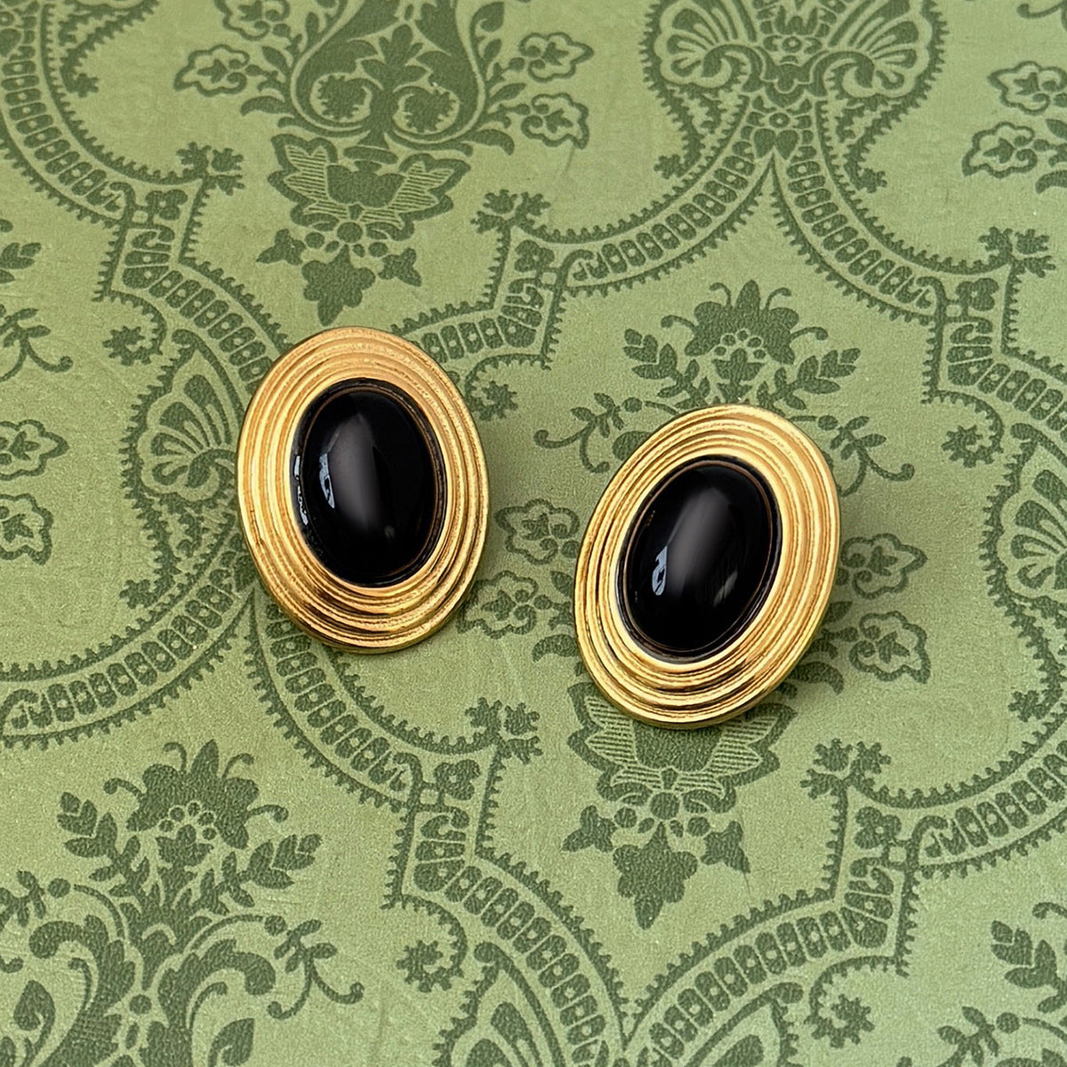 Planderful Earrings For Women Color Stone Oval Geometric