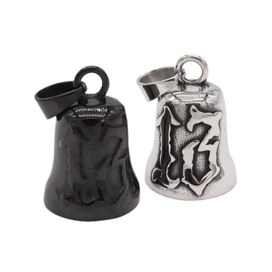Planderful Christmas Bells Titanium Steel Pendant Unisex Retro European American Style Gift For Men And Women