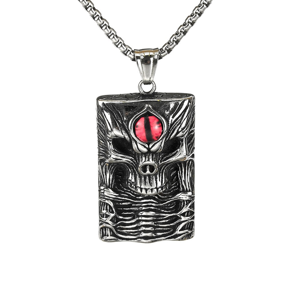 European And American Retro Men's Stainless Steel Pendant Necklace