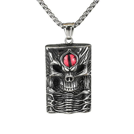 European And American Retro Men's Stainless Steel Pendant Necklace