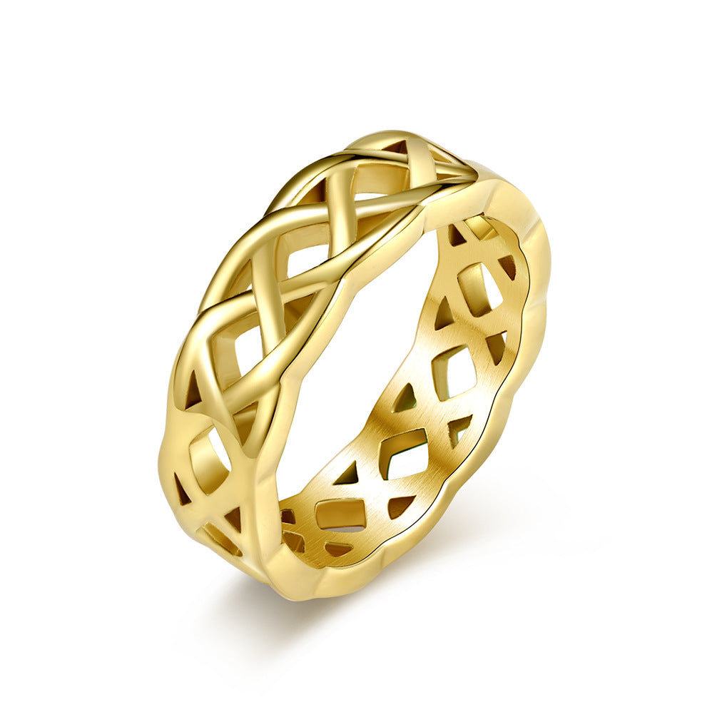 Steel Ring – Elegant Celtic Knot