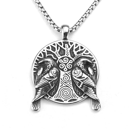 European and American Retro Men's Pendant Viking Tree Necklace
