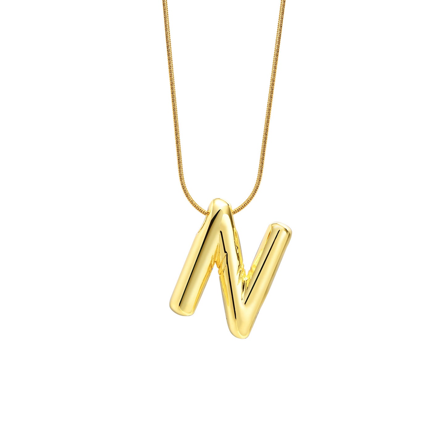 Fashion Round Snake Chain Necklace Women's Gold Jewelry Wholesale