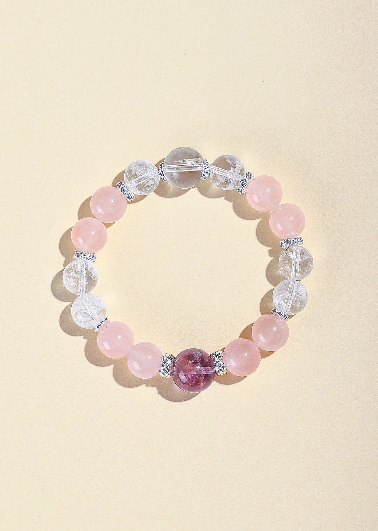 Planderful Fortune's Favor Bracelet – Elegant Pink Crystal Design