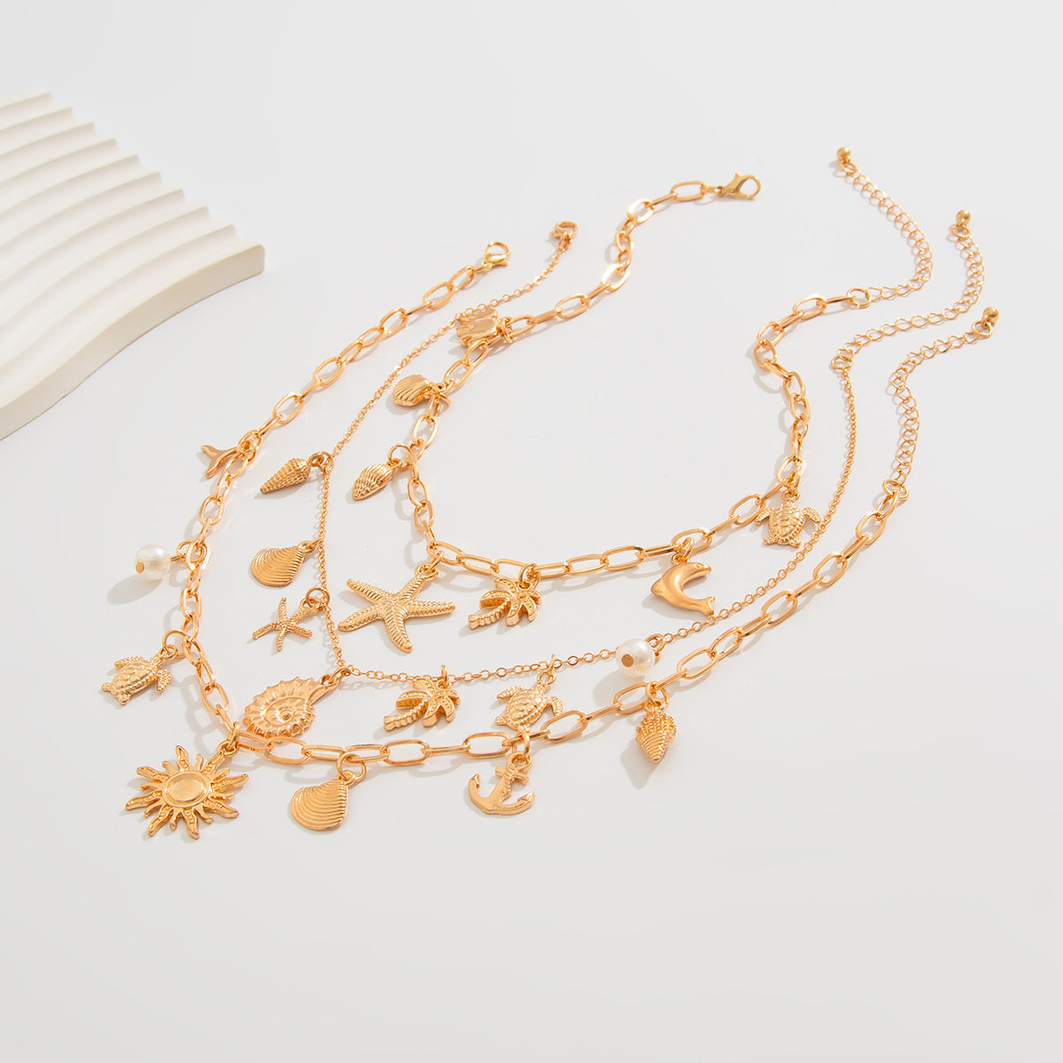 Planderful Vienna Verve Necklace – Elegant Imitation Pearl Fringe Design