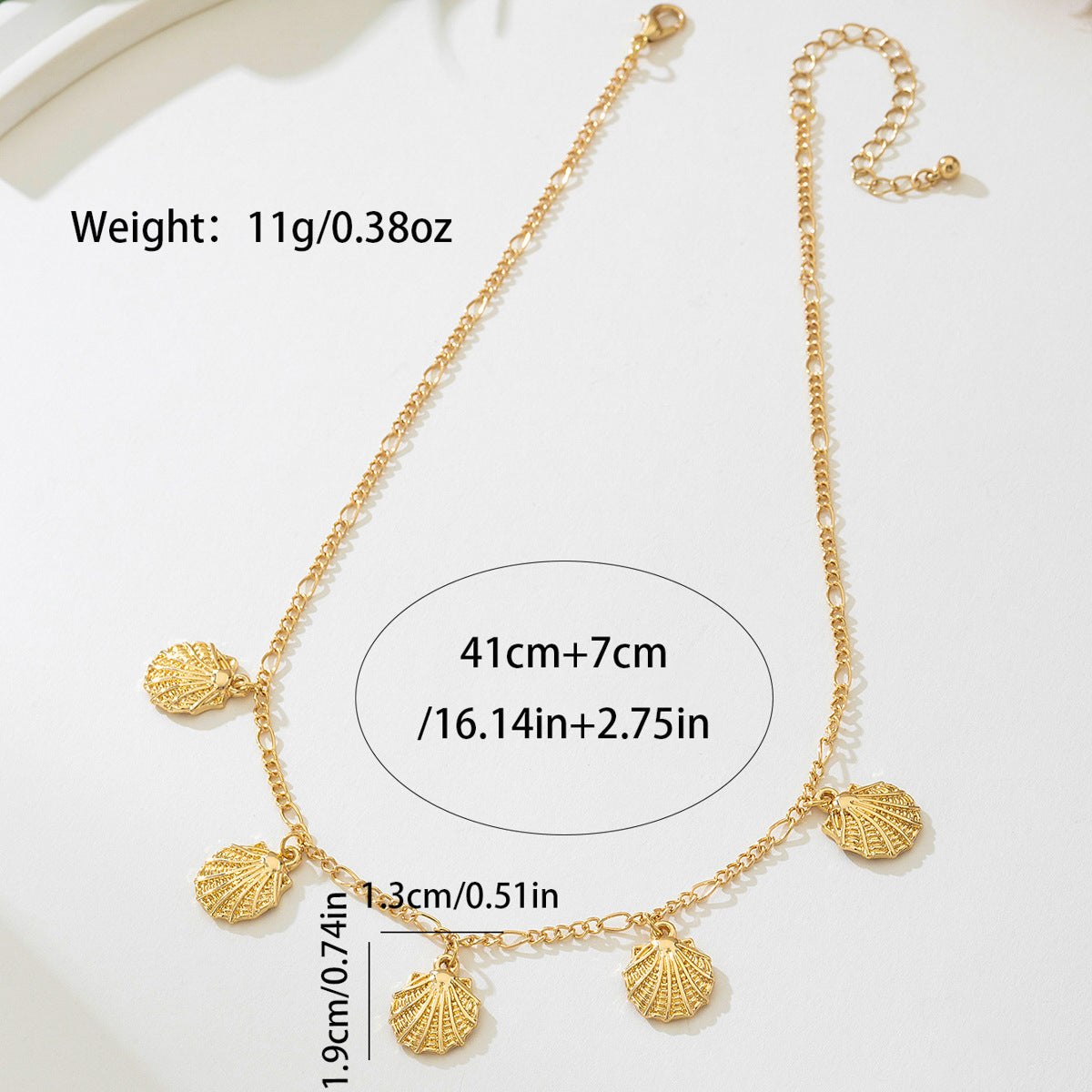 Planderful Vienna Verve Necklace – Personalized Vacation Shell Pendant