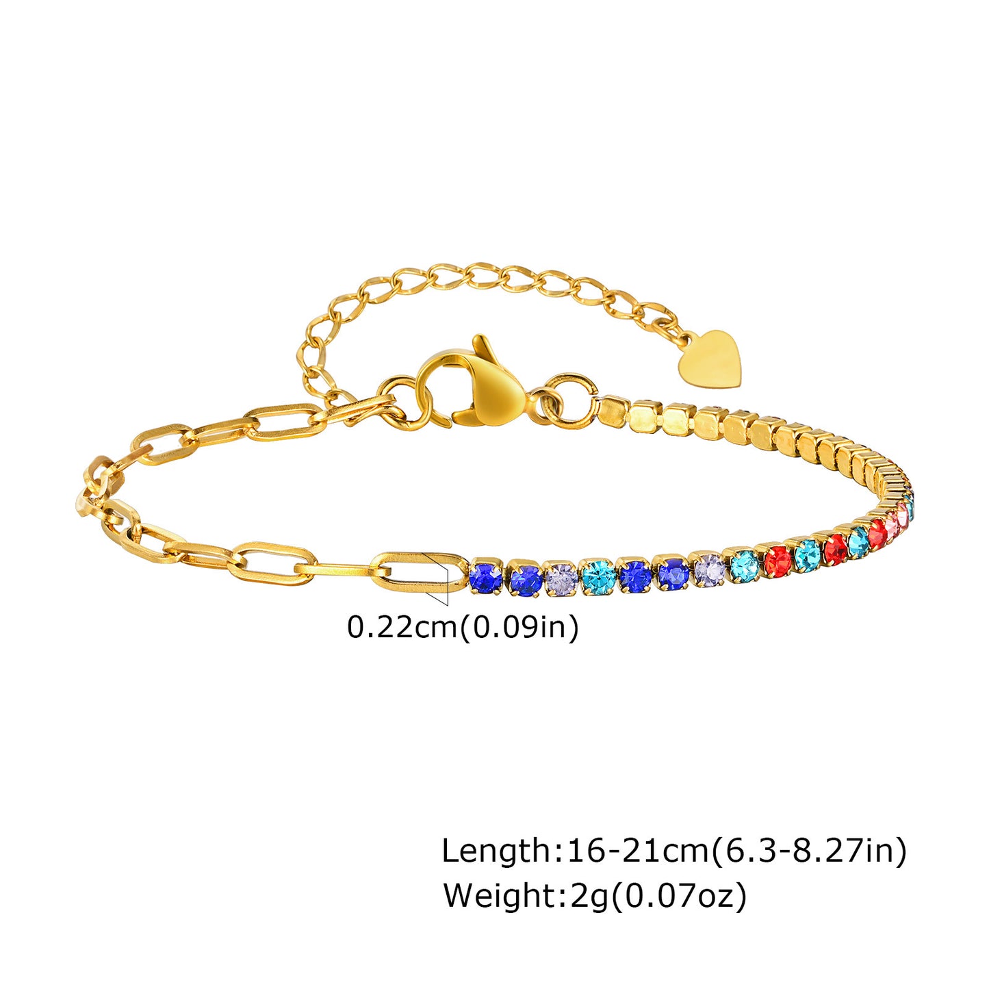 Stainless Steel Ladies Titanium Steel Fashion Bracelet Gold