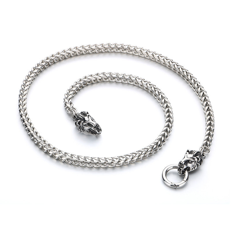 Planderful Collection Snake Necklace For Men Retro Punk