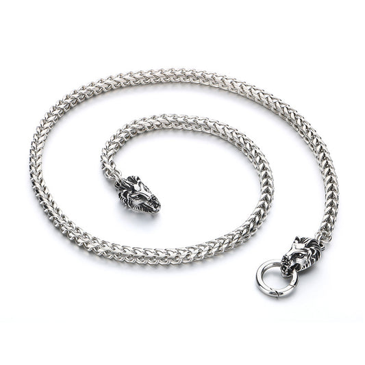 Planderful Collection Snake Necklace For Men Retro Punk