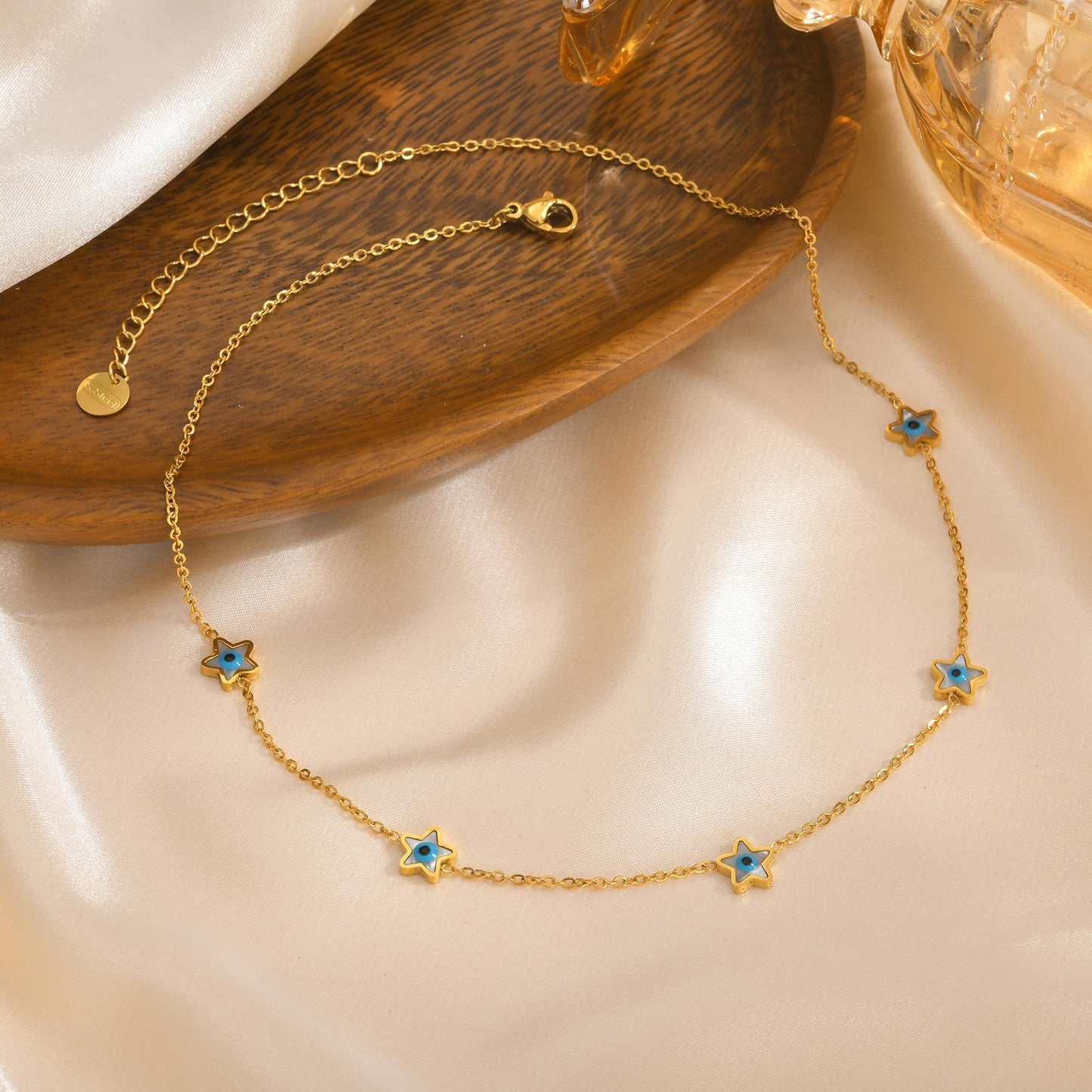 Fashion Personality Stainless Steel White Shell Necklace