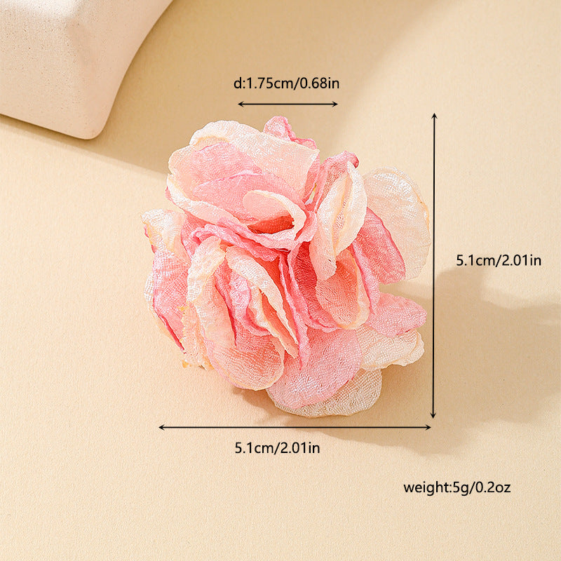 Charming Flower Gauze Lady Ring for Fashionable Women