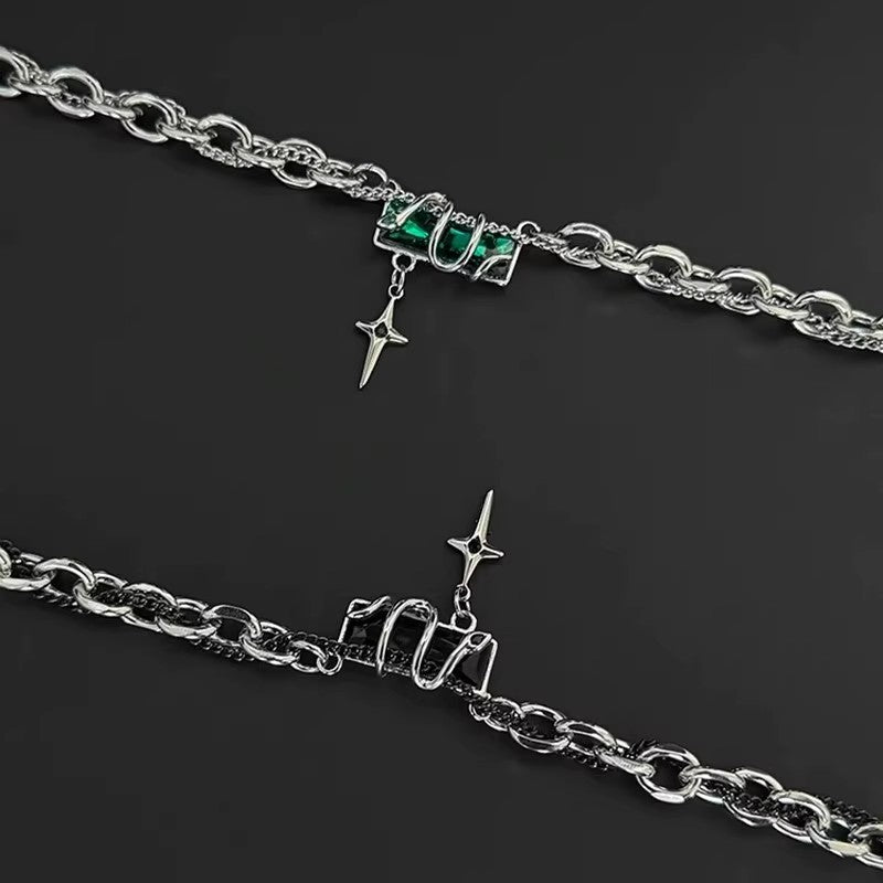 Planderful Jewelry Stainless Steel Snake Necklace For Men