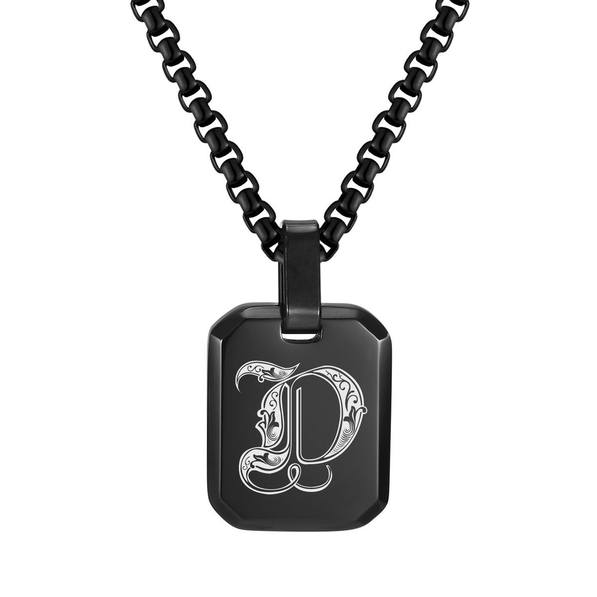 Stainless Steel Initial Letter & Blank Pendants