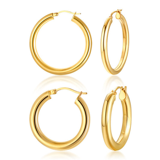 Titanium Steel Jewelry Wholesale Gold Women's Earrings Set