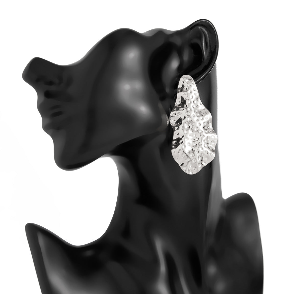 Planderful Vienna Verve Three Dimensional Sunflower Pendant Stud Earrings For Women Statement Retro Liquid Style