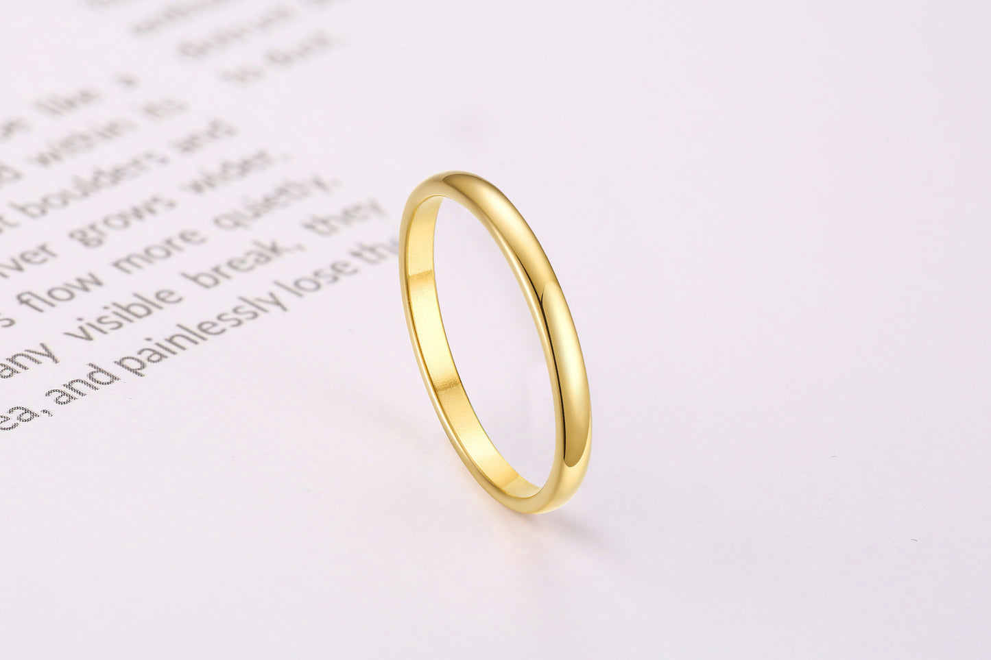 Plain Ring Thin Ring Women's Stainless Steel Couple Ring