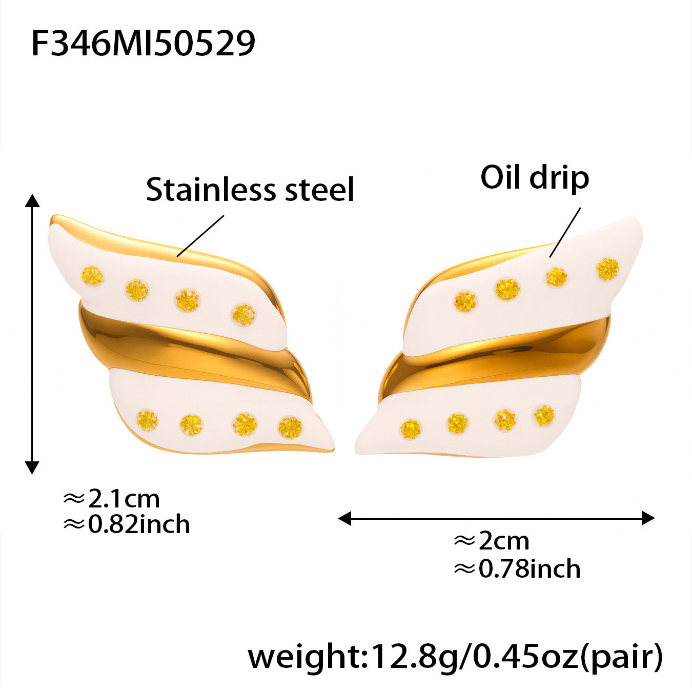 Planderful Geometric Color Matching Drip Earrings For Women