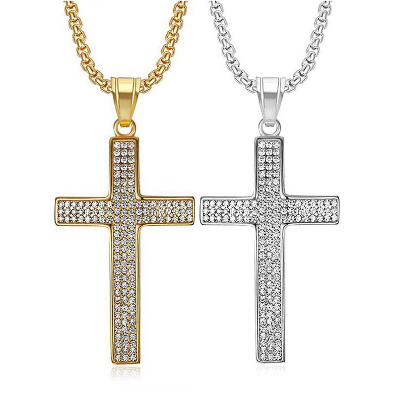 Steel Necklace – Elegant Cross Pendant