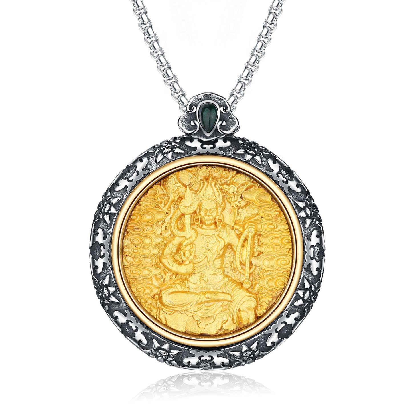 Steel Necklace – Statement Eight Guardians Zodiac Amulet