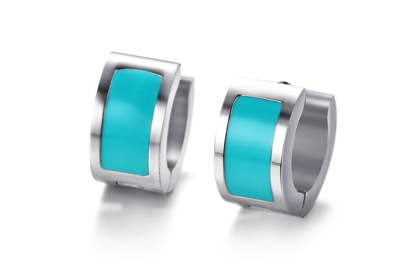 Fashion Trend Ear Buckles Korean Women's Titanium Earrings