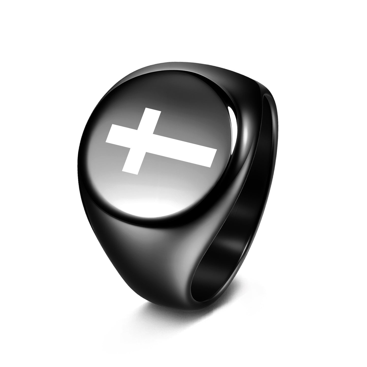 Stainless Steel Punk Stamp Ring By Planderful Everyday Genie For Unisex Hip Hop Style And Customizable Design