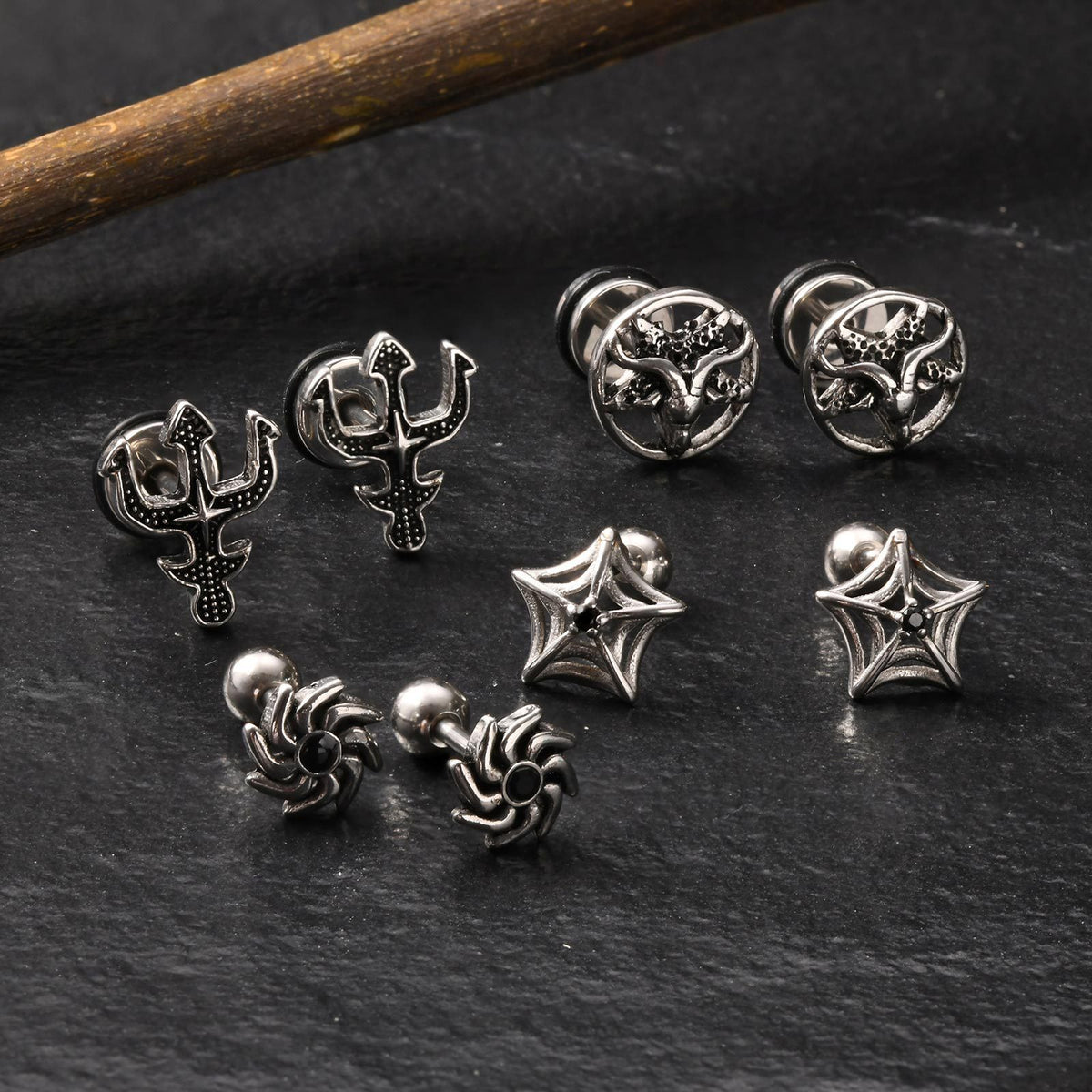 Stainless Steel Vintage Single Earring