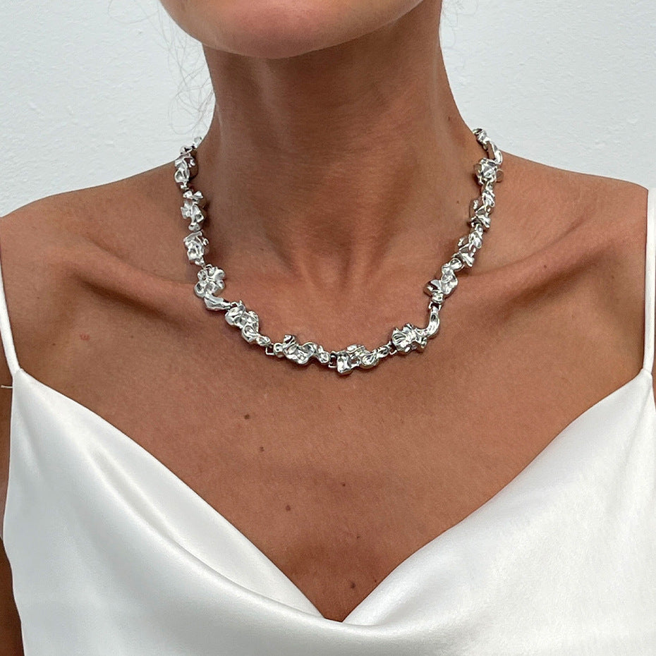 Planderful Vienna Verve Necklace – Unique Irregular Liquid Design