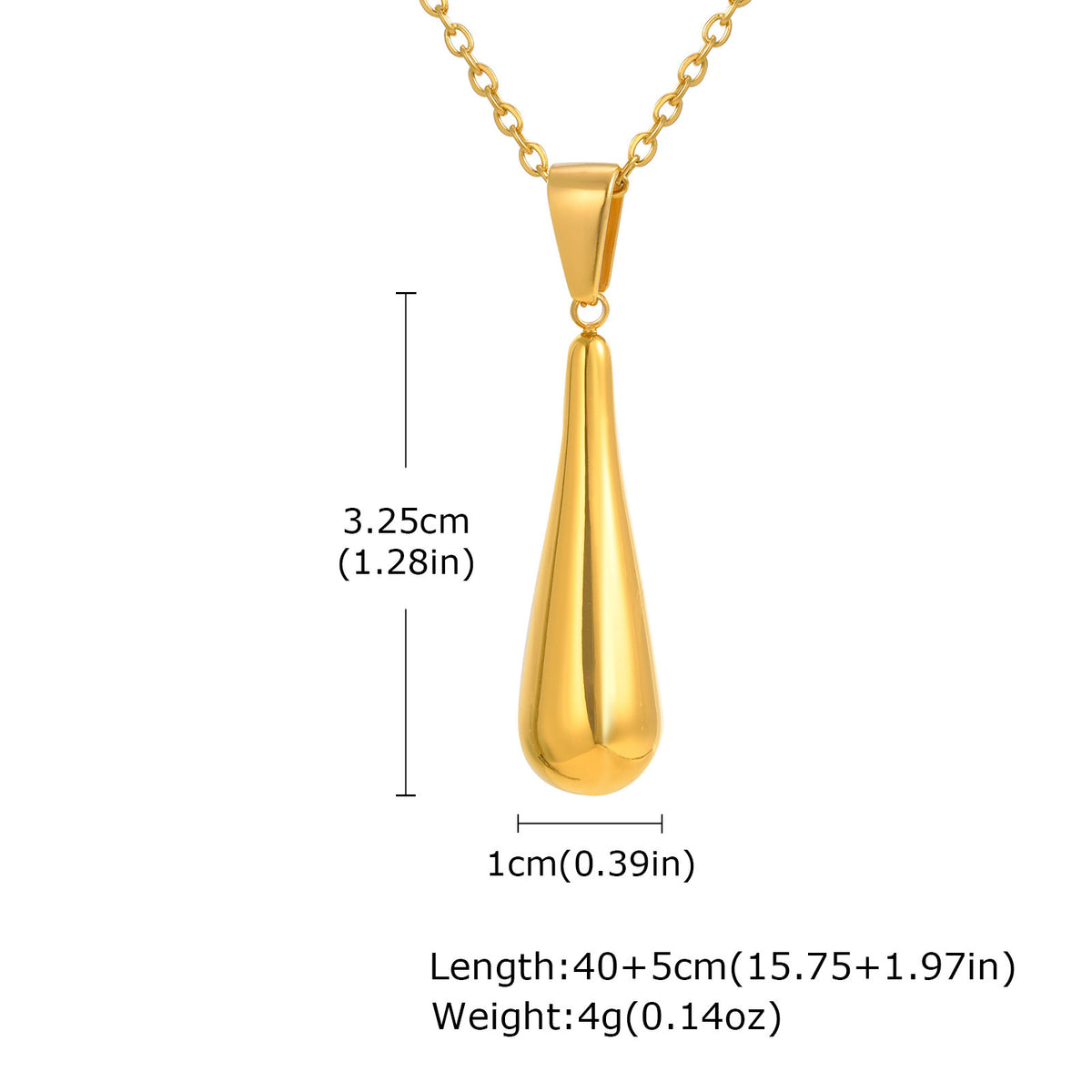 Flower Geometric Gold-Plated Stainless Steel Necklace