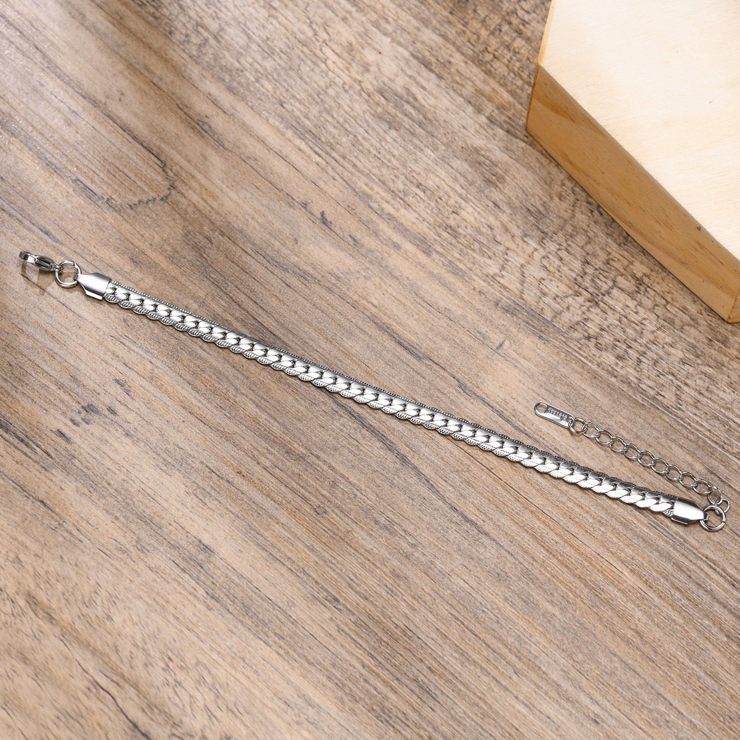 Stainless Steel NK Chain Bracelet Gold Men's 6mm Jewelry