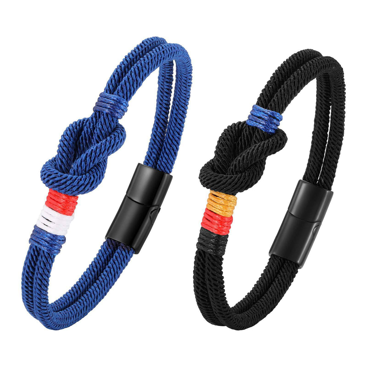 Magnetic Buckle Royal Blue Stainless Steel Bracelet Unisex