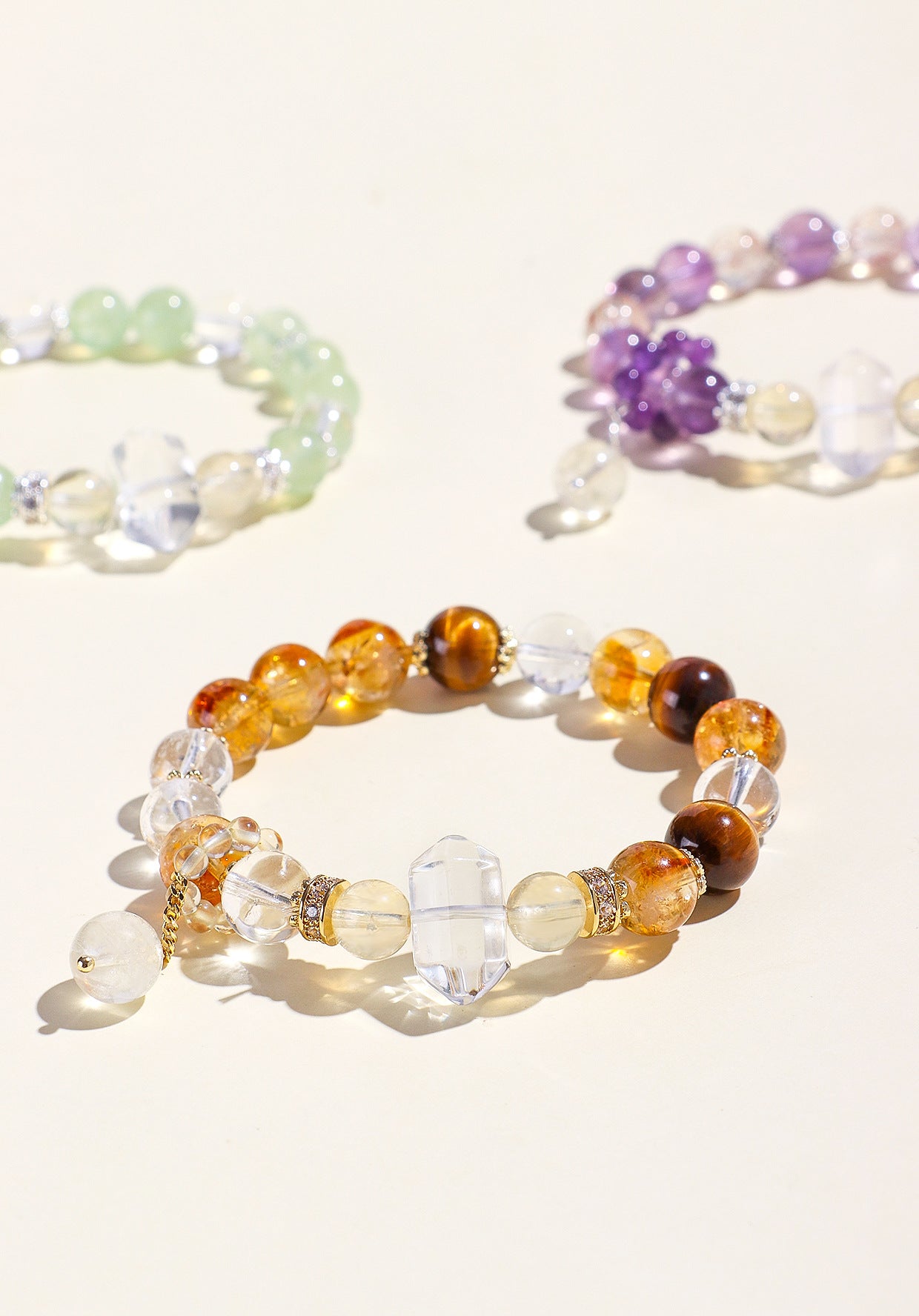 Planderful Fortune's Favor Bracelet – Fresh and Sweet Amethyst and Crystal Design