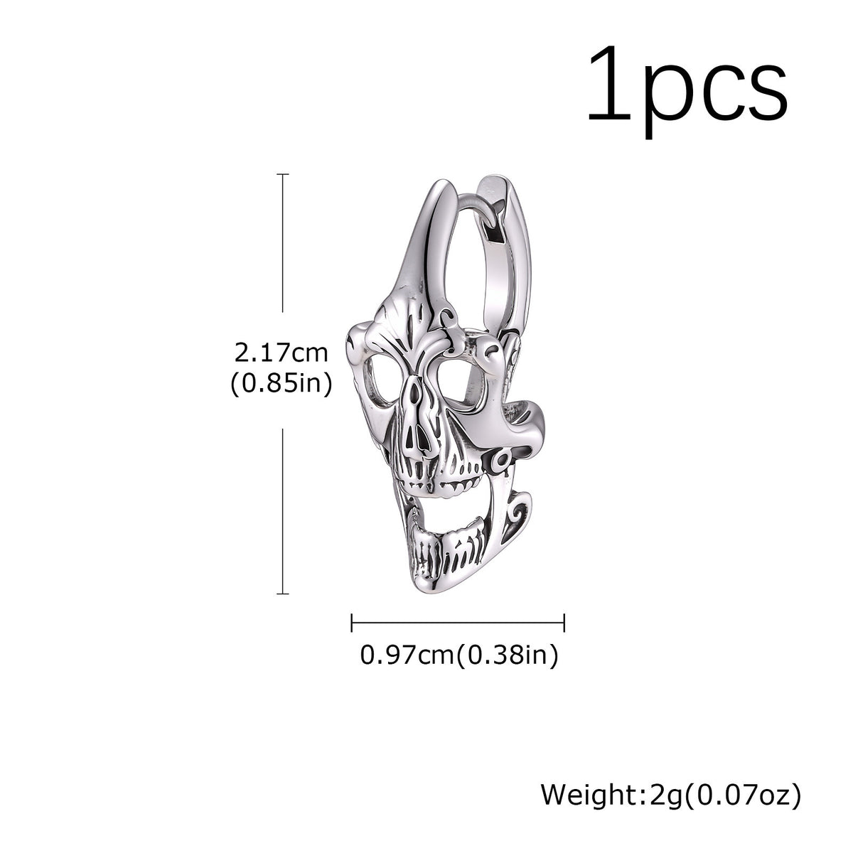 Stainless Steel Vintage Punk Earrings