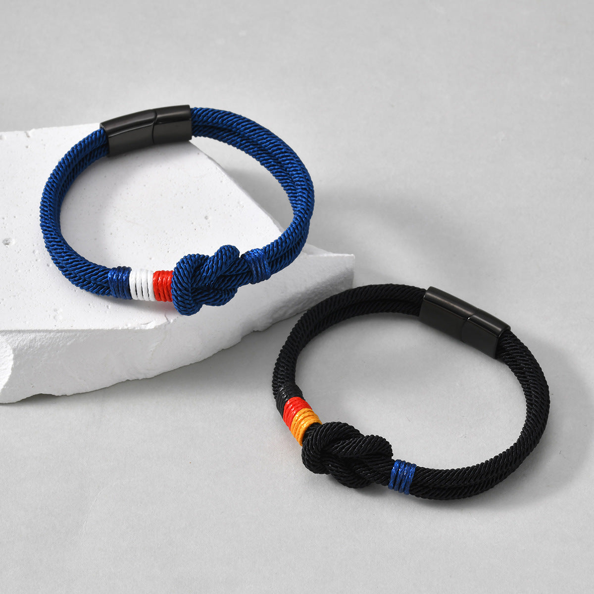 Magnetic Buckle Royal Blue Stainless Steel Bracelet Unisex