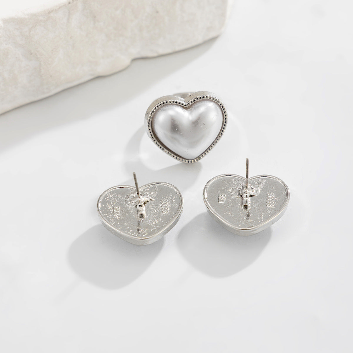Imitation Pearl Ring And Earrings Set By Planderful Vienna Verve For Women, Elegant Everyday Jewelry