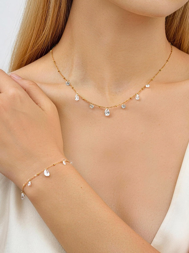 Zircon Stainless Steel Bracelet