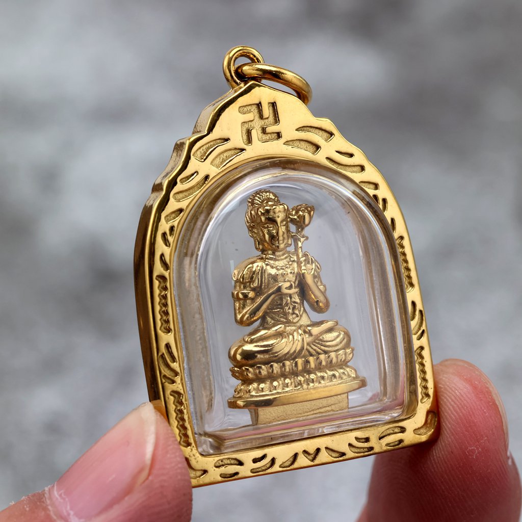 Vintage Buddhist Zodiac Stainless Steel Pendant Necklace